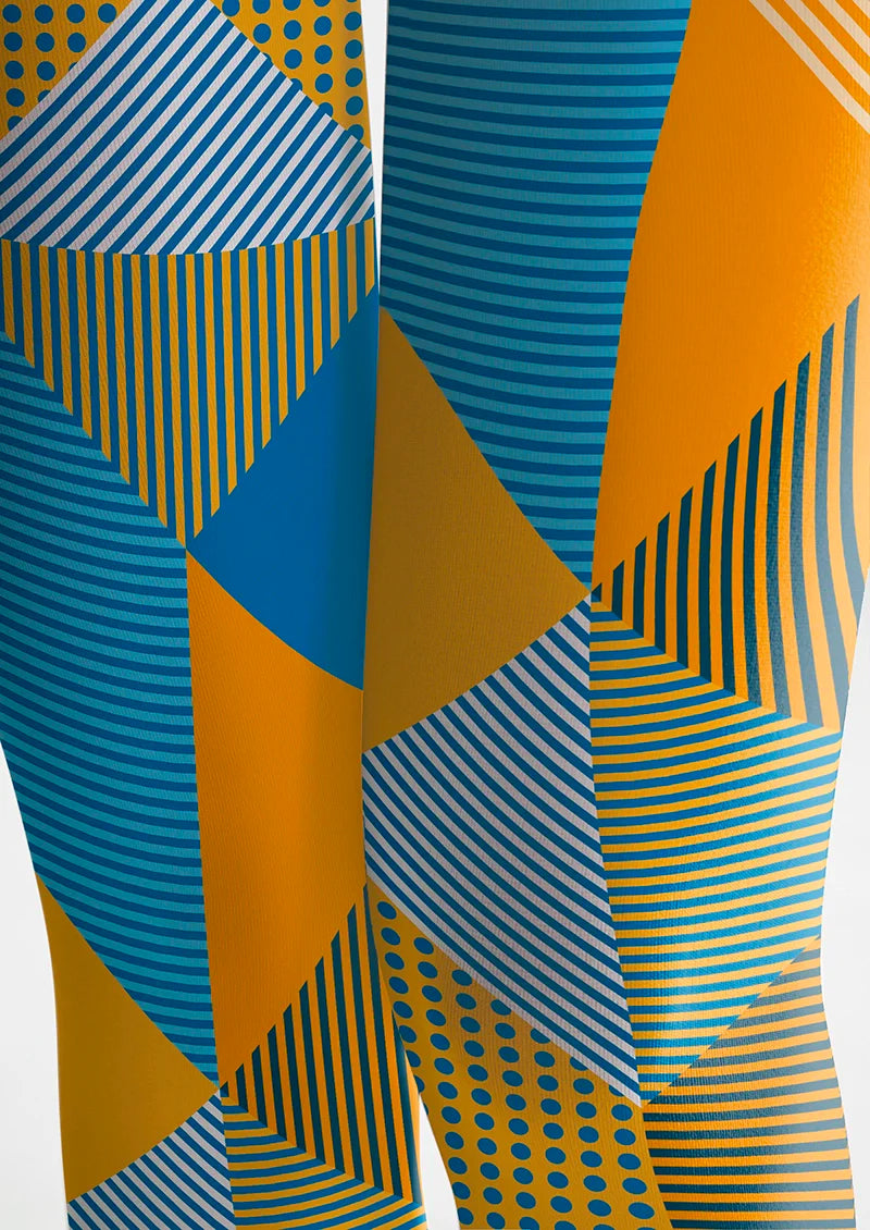 Viken Plan Lemon & Lakeside Tights Hosiery Pantyhose