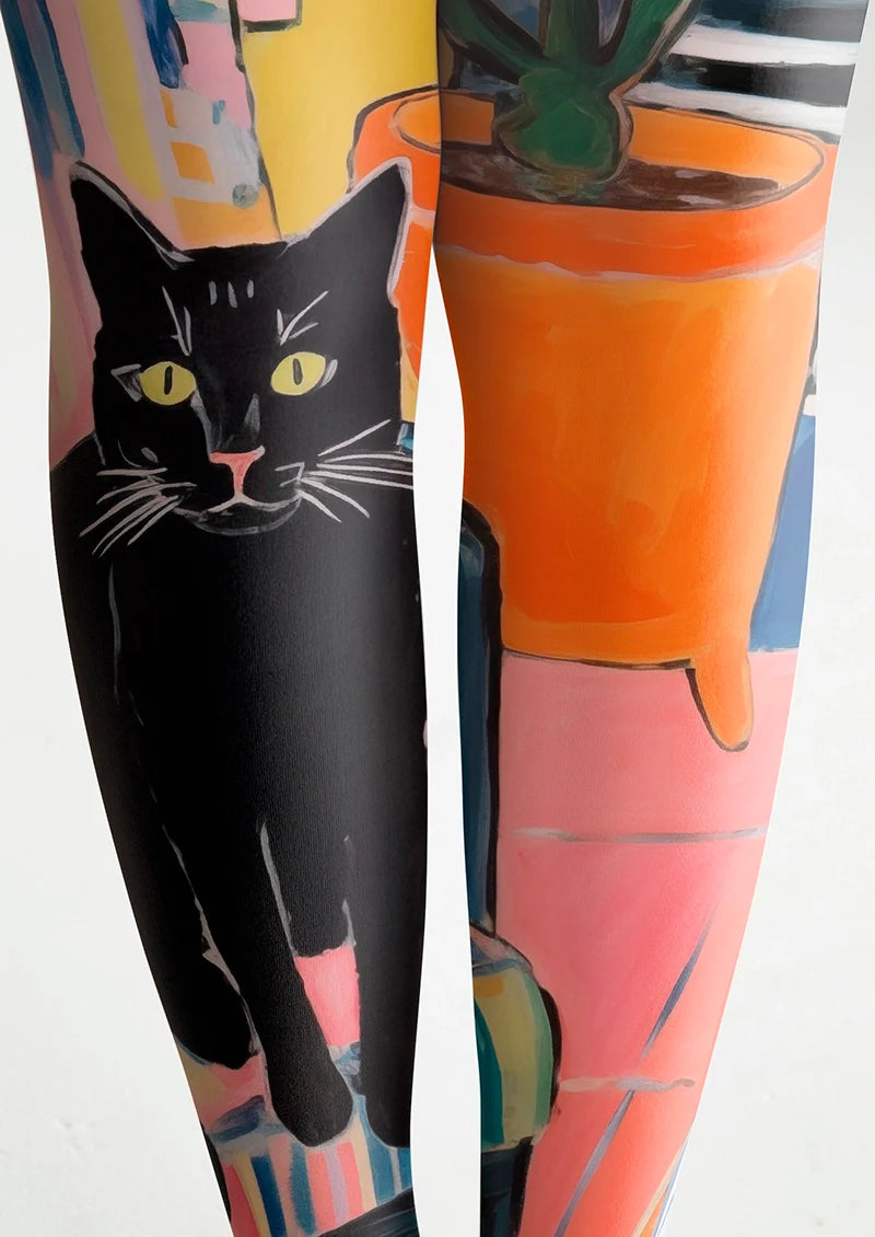 Viken Plan Cat of the Afternoon Tights Hosiery Pantyhose