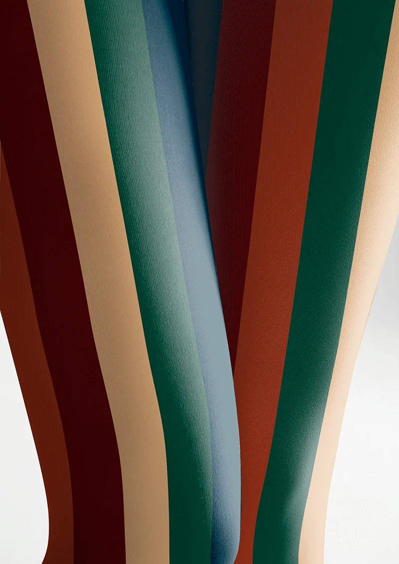 Viken Plan Christmas color scheme stripes Tights Hosiery Pantyhose