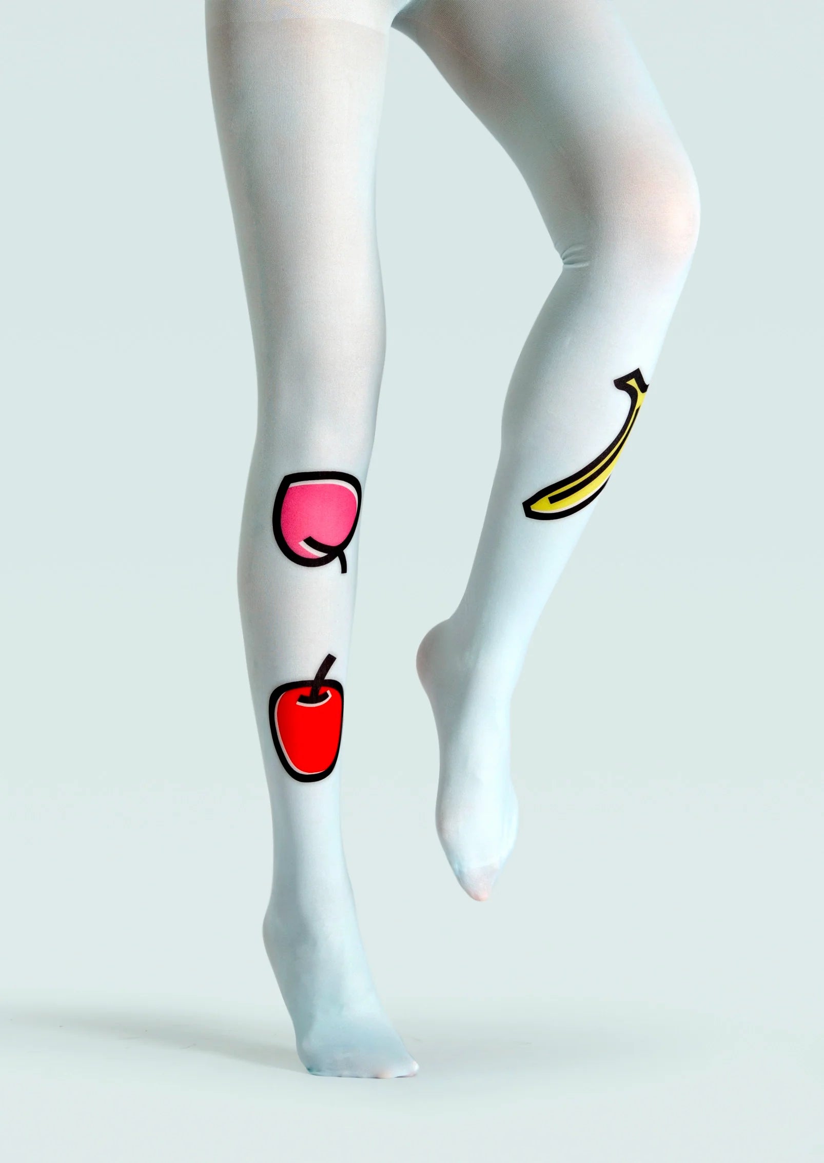 Viken Plan Fun art Print Tights Cute Pantyhose/Tights [Fun fruits]