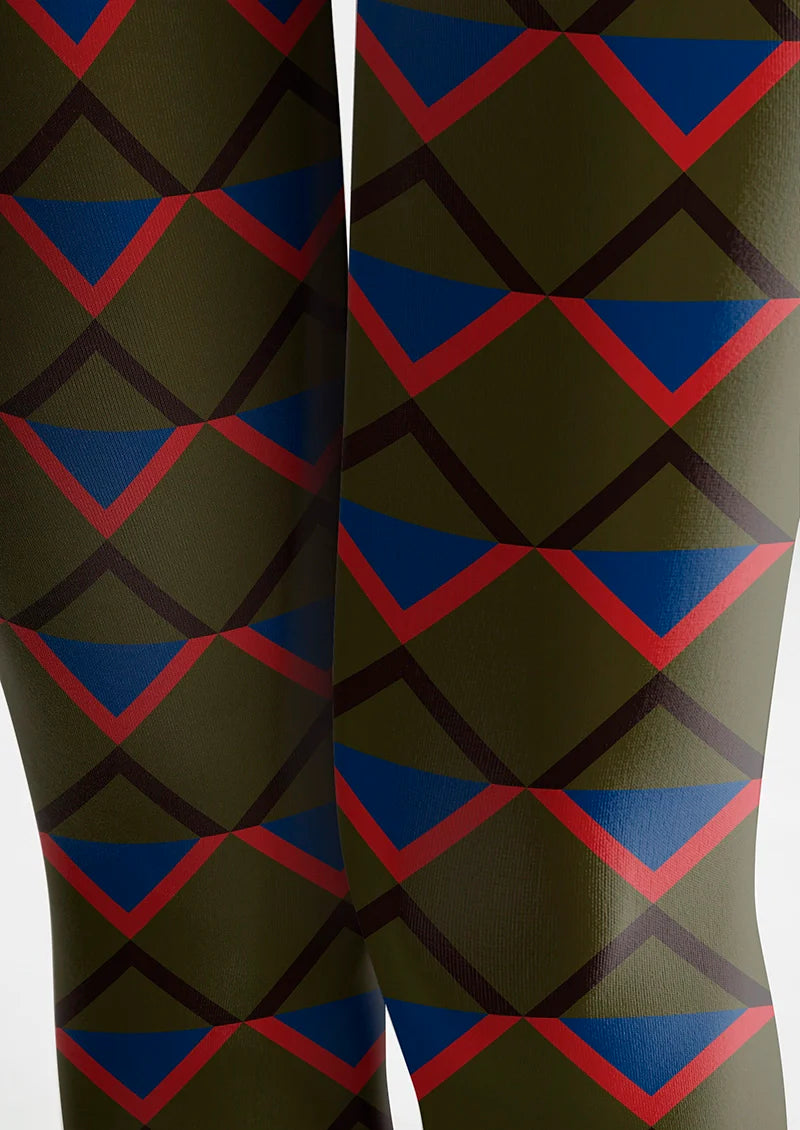 Viken Plan Inky Matrix Tights Hosiery Pantyhose