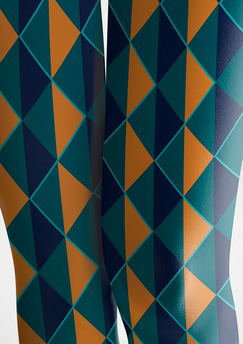 Viken Plan Infinite Rhombus Tights Hosiery Pantyhose