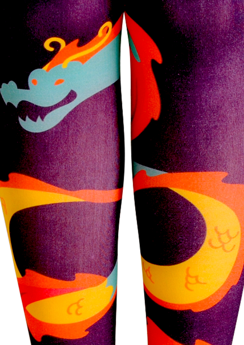 Viken Plan Fun Print Tights Art Pantyhose/Tights [Chir-dragon]