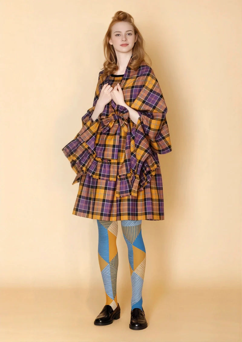 Viken Plan Lemon & Lakeside Tights Hosiery Pantyhose