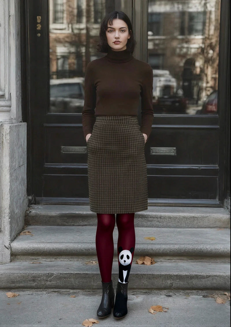 Viken Plan Panda Tights Hosiery Pantyhose