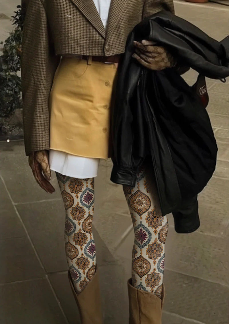 Viken Plan Ephemeral Florals Tights Hosiery Pantyhose