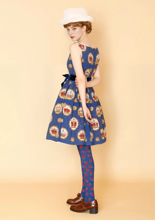 Viken Plan  Strawberry  polka dots Tights Hosiery Pantyhose