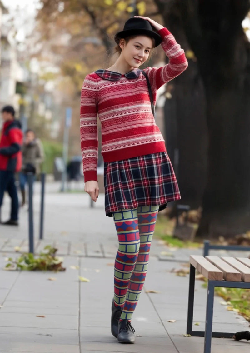 Viken Plan Layered Dreamscape Tights Hosiery Pantyhose