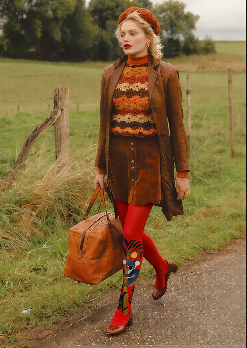 Viken Plan Koala Tights Hosiery Pantyhose