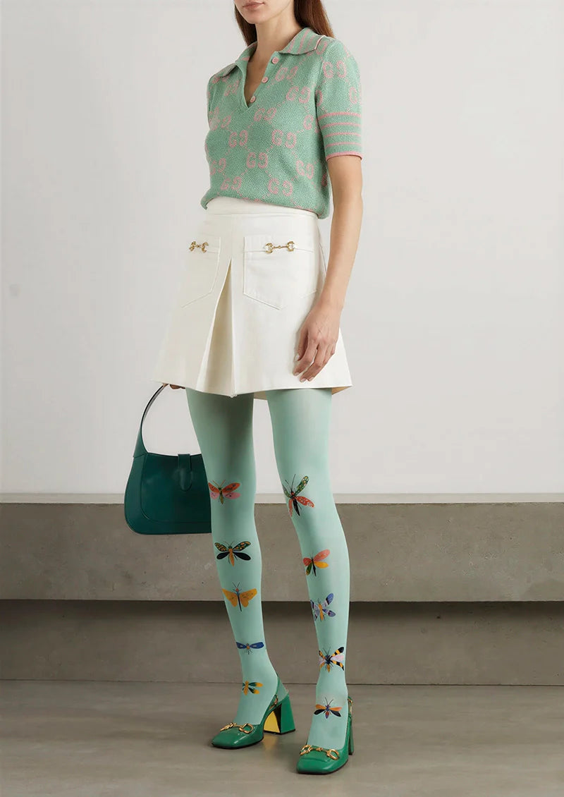 Viken Plan Dream Butterfly Return Tights Hosiery Pantyhose