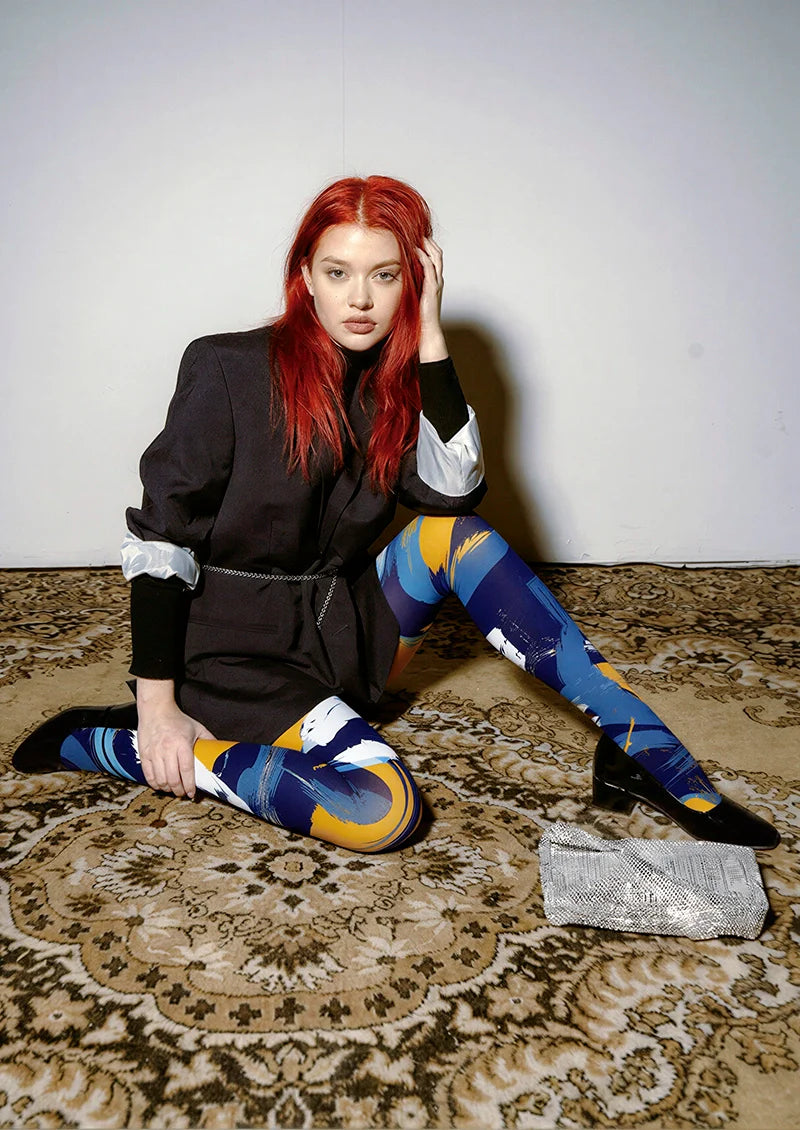 Viken Plan Rhapsody Canvas Tights Hosiery Pantyhose