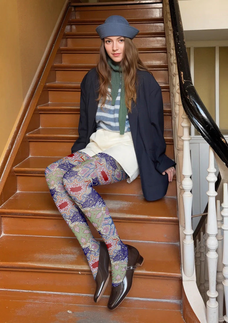 Viken Plan Painted Enamel Tights Hosiery Pantyhose