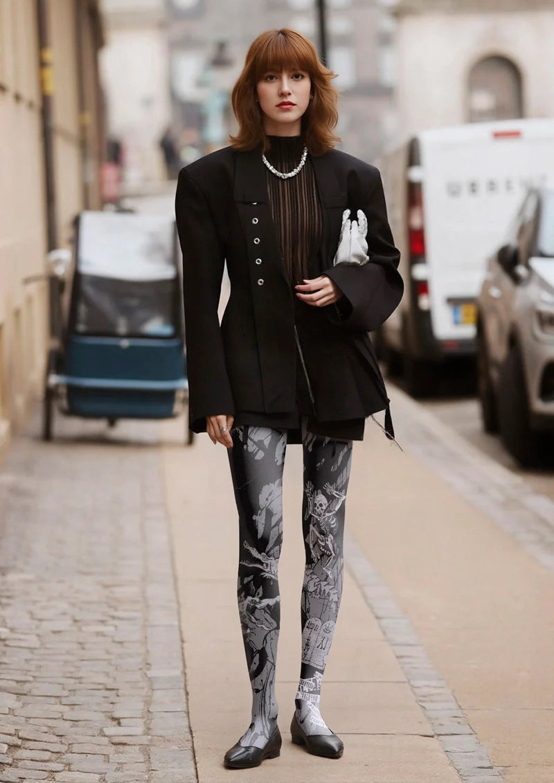 Viken Plan Skullgator Tights Hosiery Pantyhose