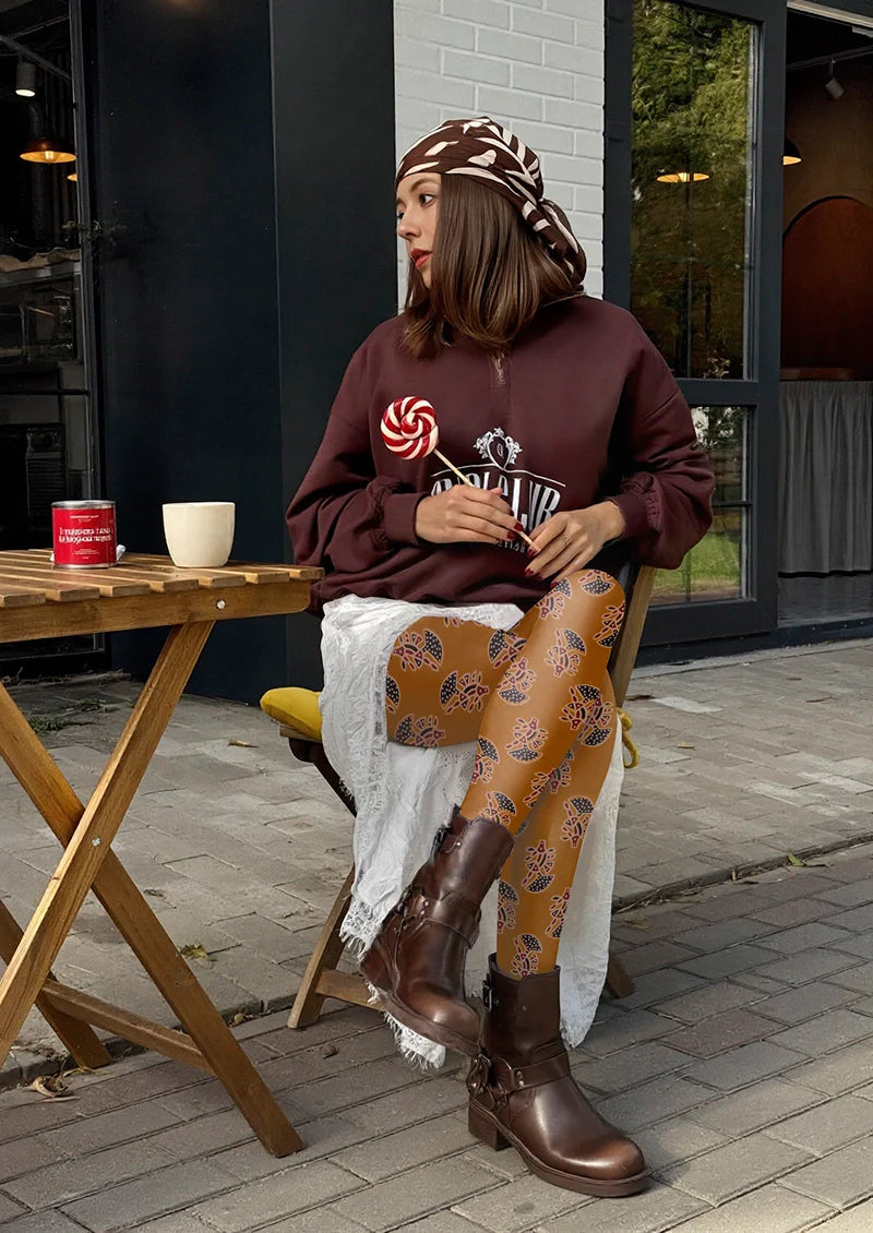 Viken Plan Memory petal Tights Hosiery Pantyhose