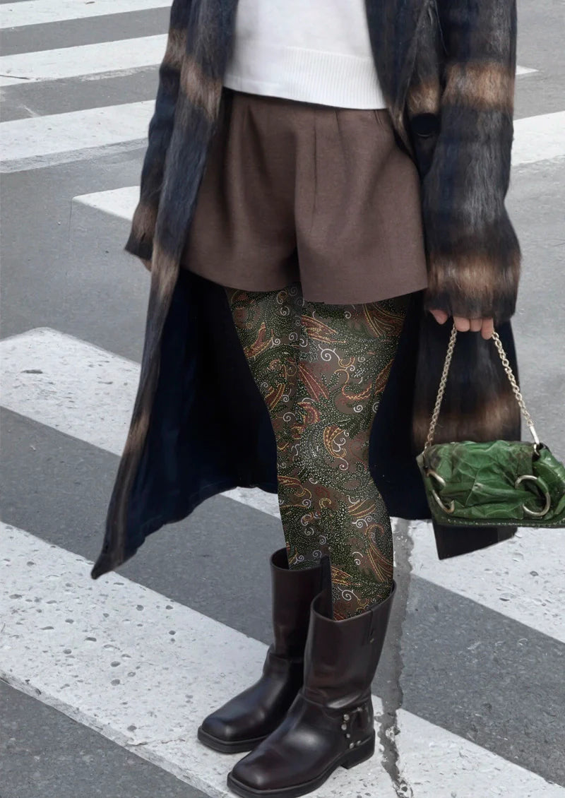 Viken Plan Classical Volute Tights Hosiery Pantyhose