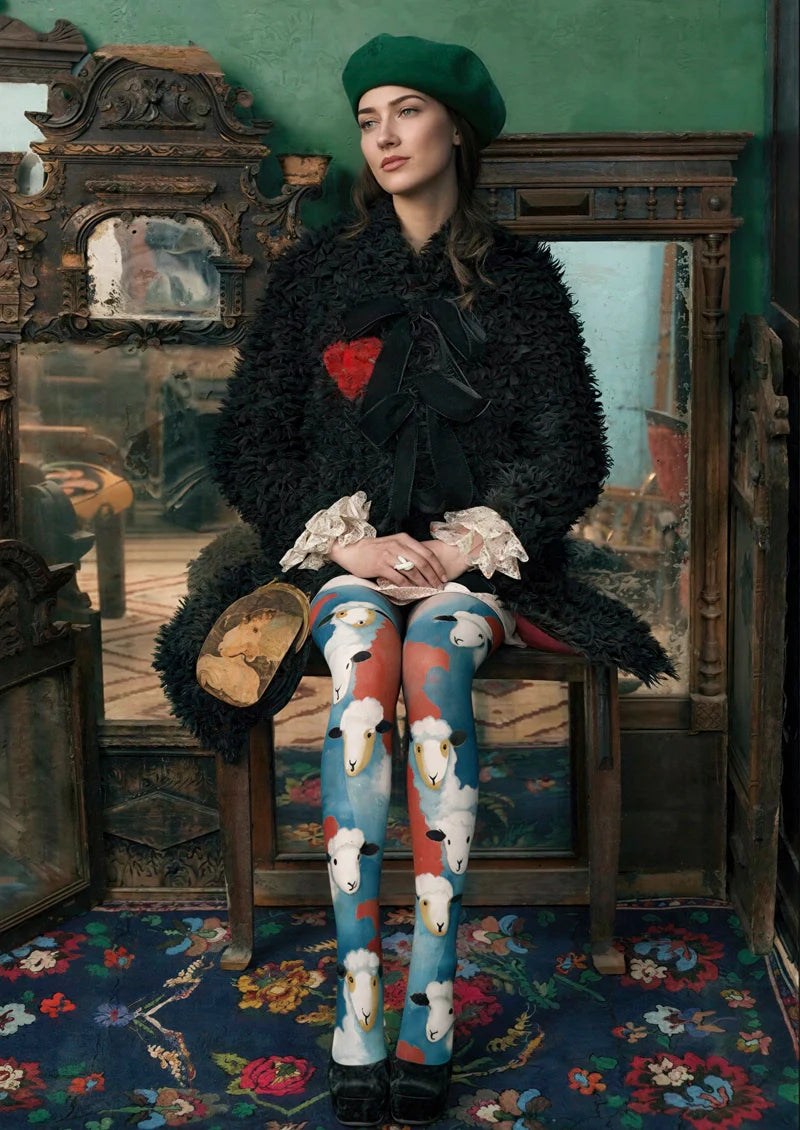 Viken Plan Sheep Surge Tights Hosiery Pantyhose