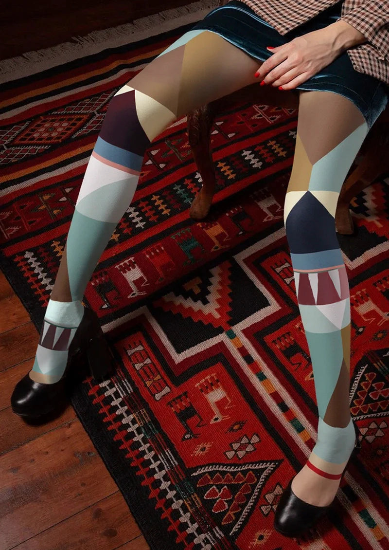 Viken Plan PopArt Print Boho Pantyhose/Tights [Edge Sequence]