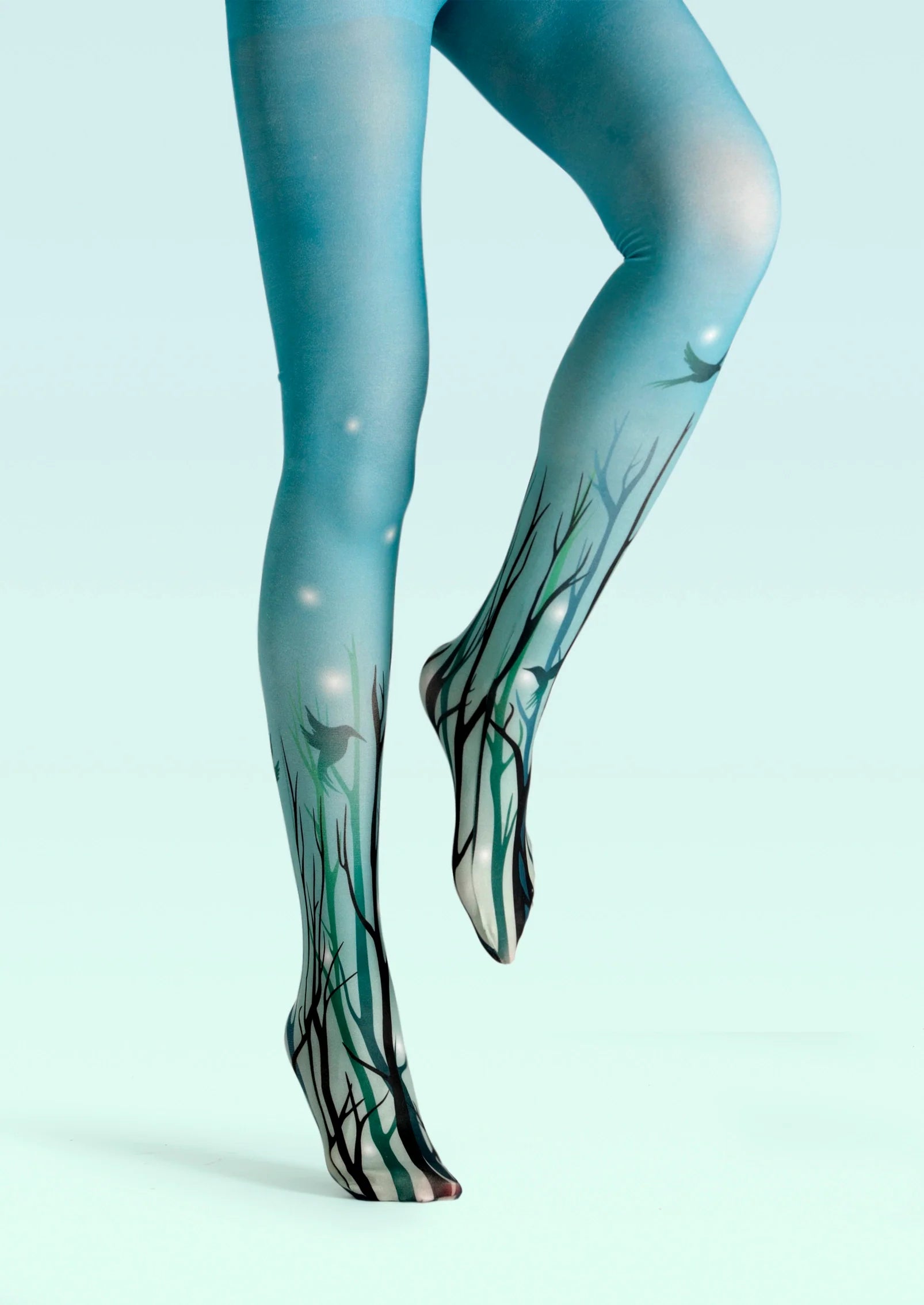 Viken Plan FireflyPrint Tights Hosiery Pantyhose
