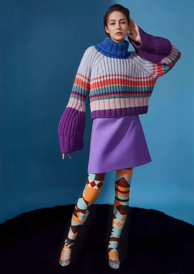 Viken Plan Layered Spectrum Construct Tights Hosiery Pantyhose