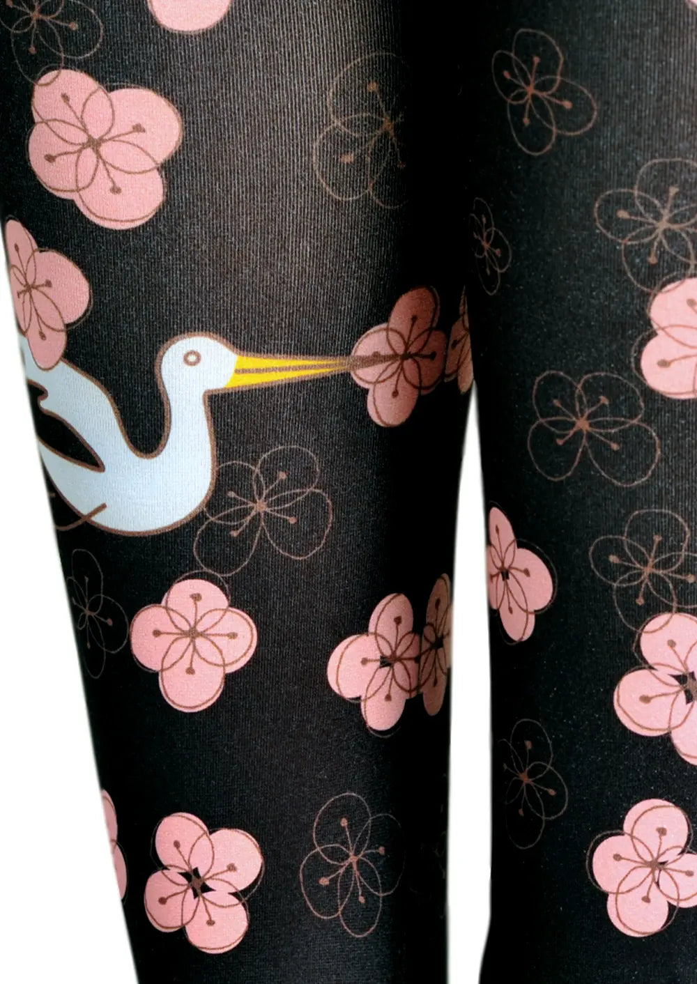 Viken Plan Cherry Blossoms Print Tights Hosiery Pantyhose