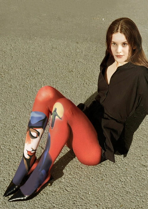 Viken Plan Art Print Tights Personality Pantyhose/Tights [Biblical inspiration]