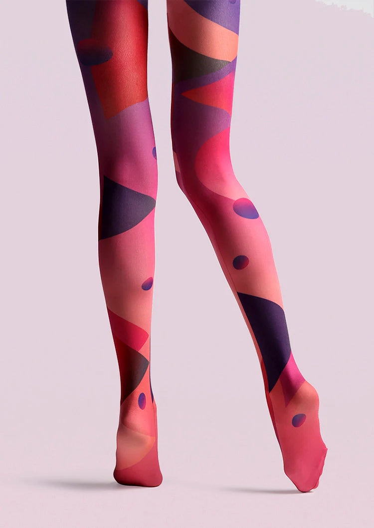 Viken Plan Cyberpunk Combustion Space  Print Tights Hosiery Pantyhose