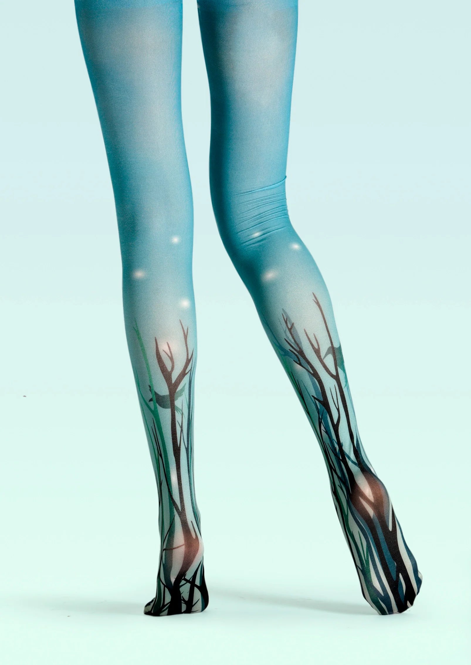 Viken Plan FireflyPrint Tights Hosiery Pantyhose