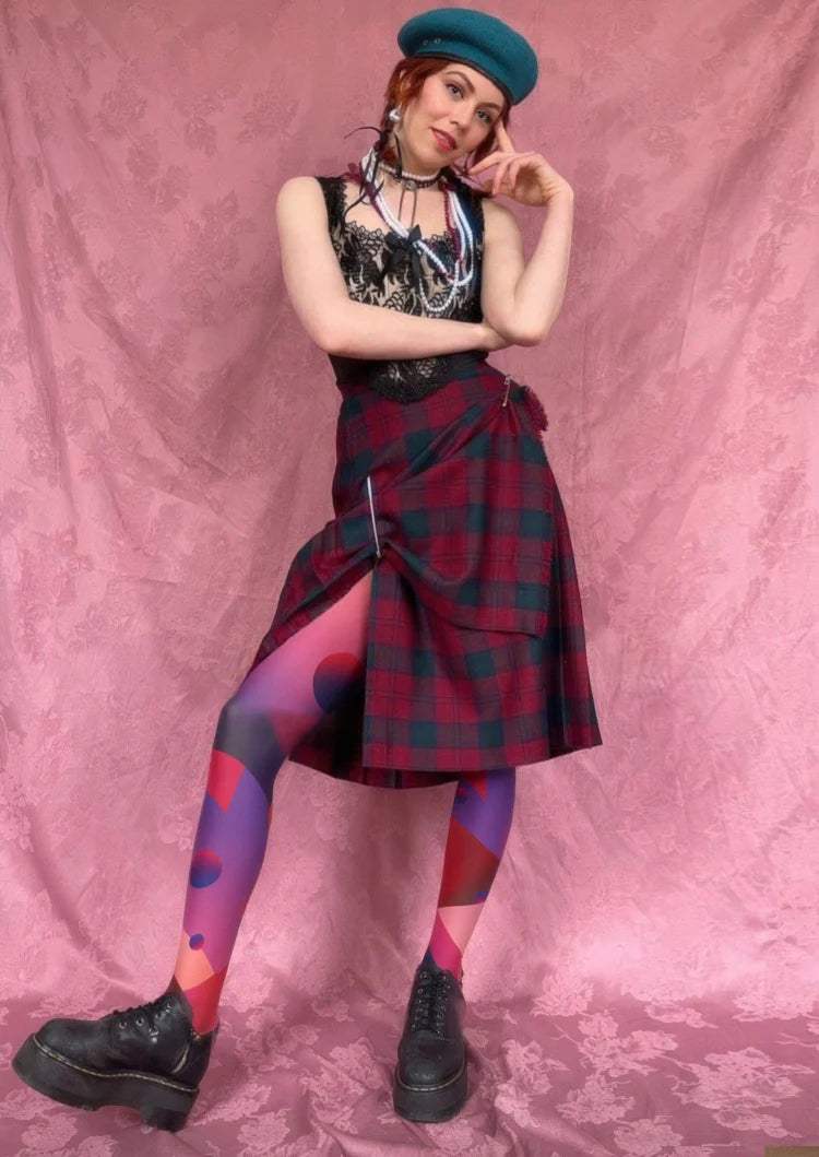 Viken Plan Cyberpunk Combustion Space  Print Tights Hosiery Pantyhose