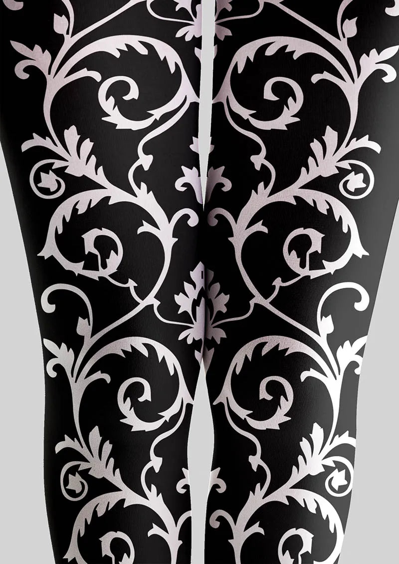 Viken Plan Baroque Bloom Tights Hosiery Pantyhose