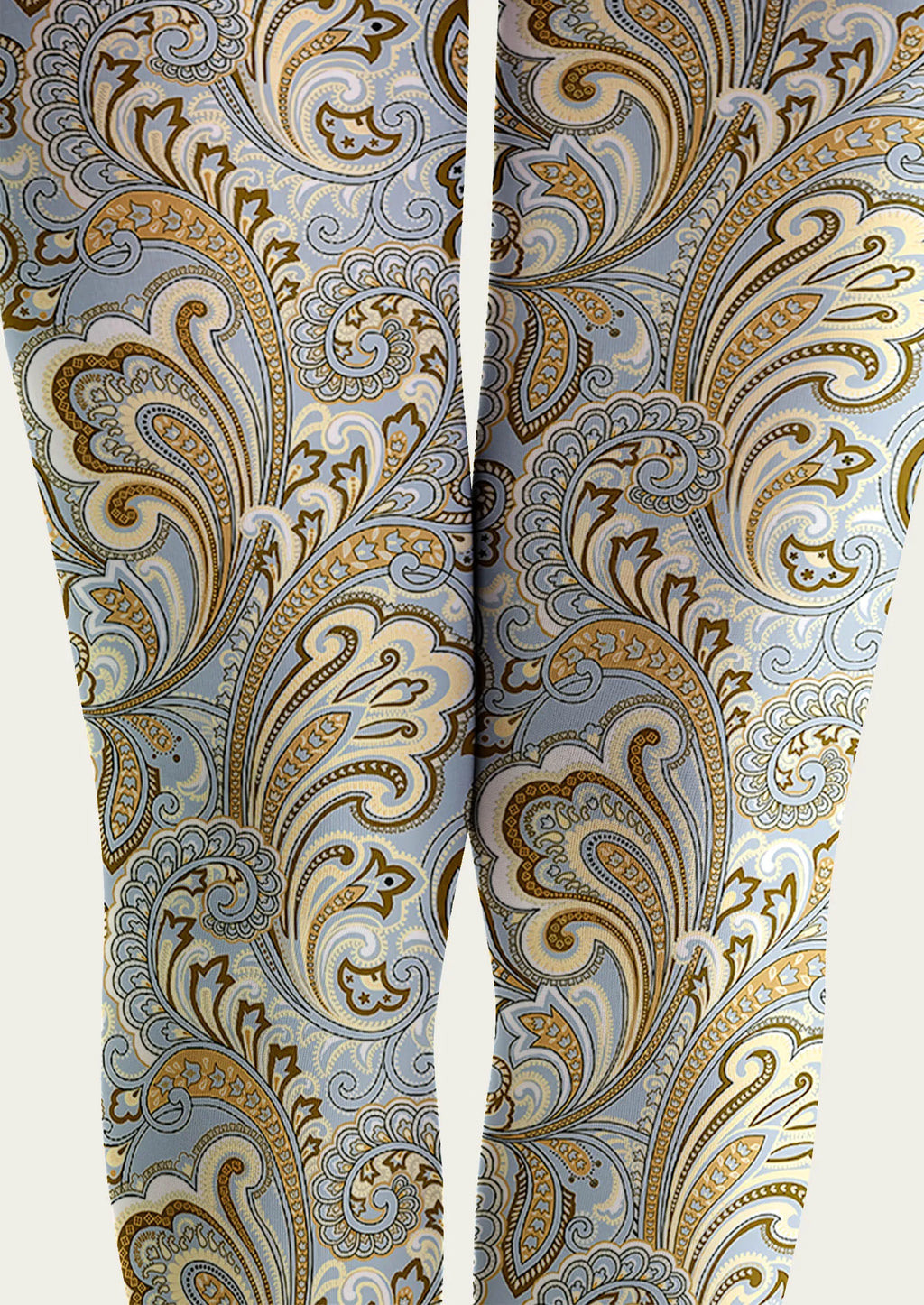 Viken Plan Art Print Tights Personality Pantyhose/Tights [Azure Ripple]