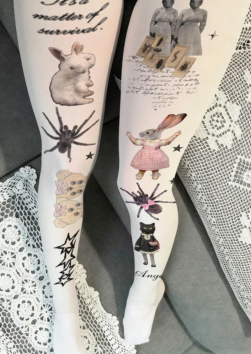 Viken Plan Bad Bunny Dream Y2K Style Tights Hosiery Pantyhose