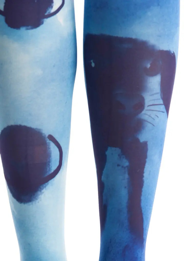 Viken Plan Ethnic art Print Tights Tie-dye Pantyhose/Tights [Ink Planet]