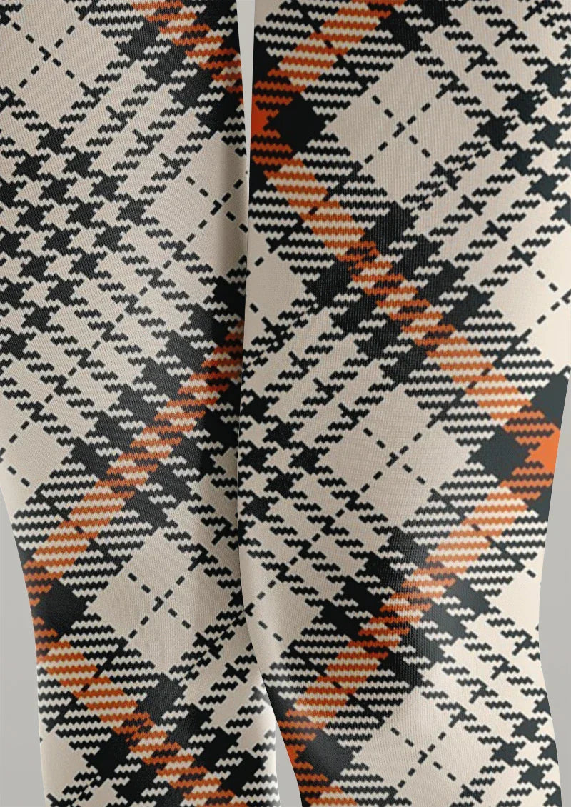Viken Plan Autumn Argyle Tights Hosiery Pantyhose