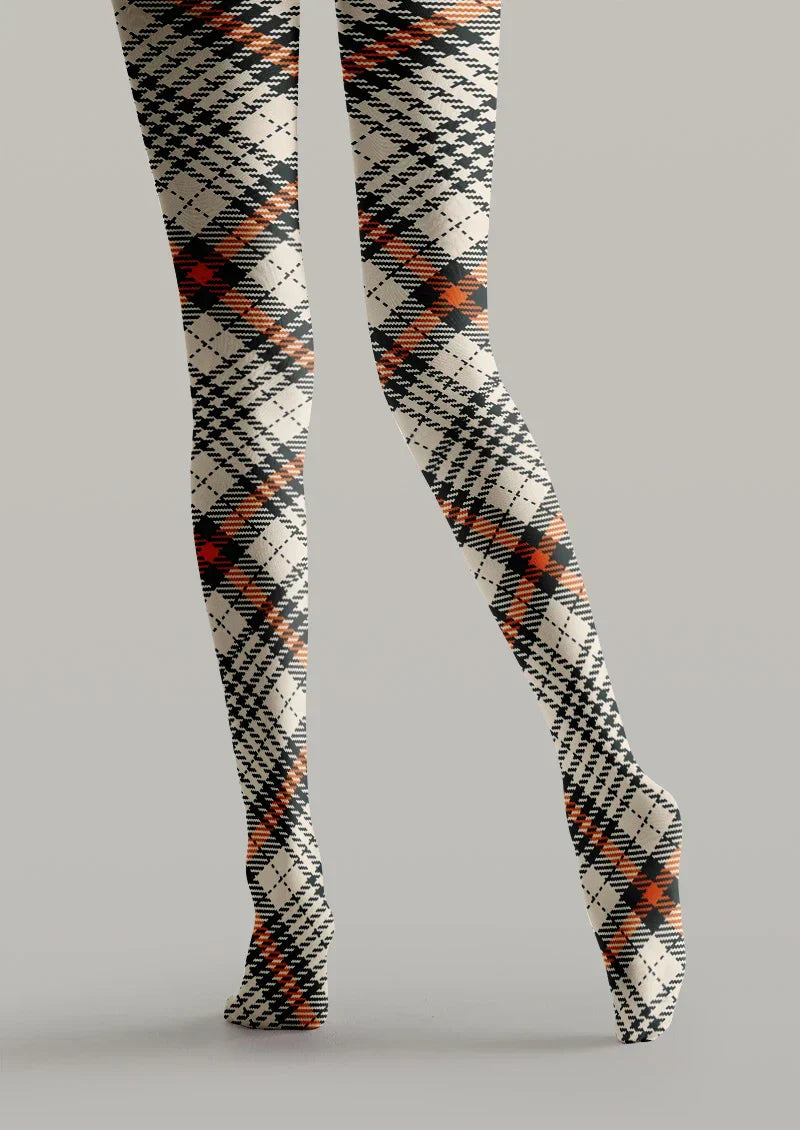 Viken Plan Autumn Argyle Tights Hosiery Pantyhose