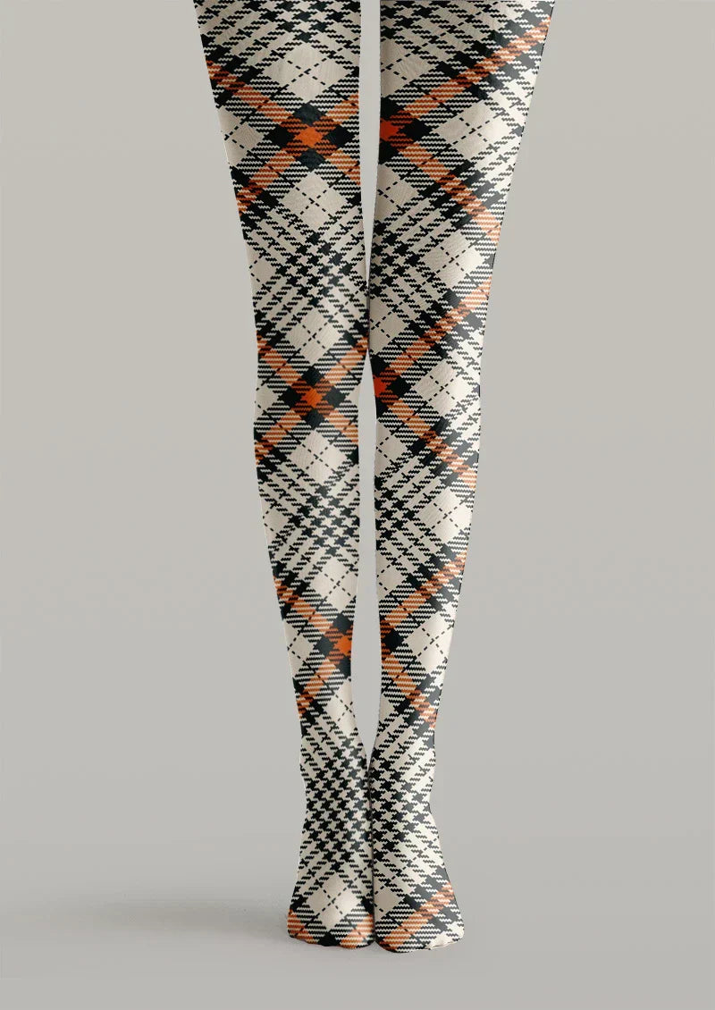 Viken Plan Autumn Argyle Tights Hosiery Pantyhose