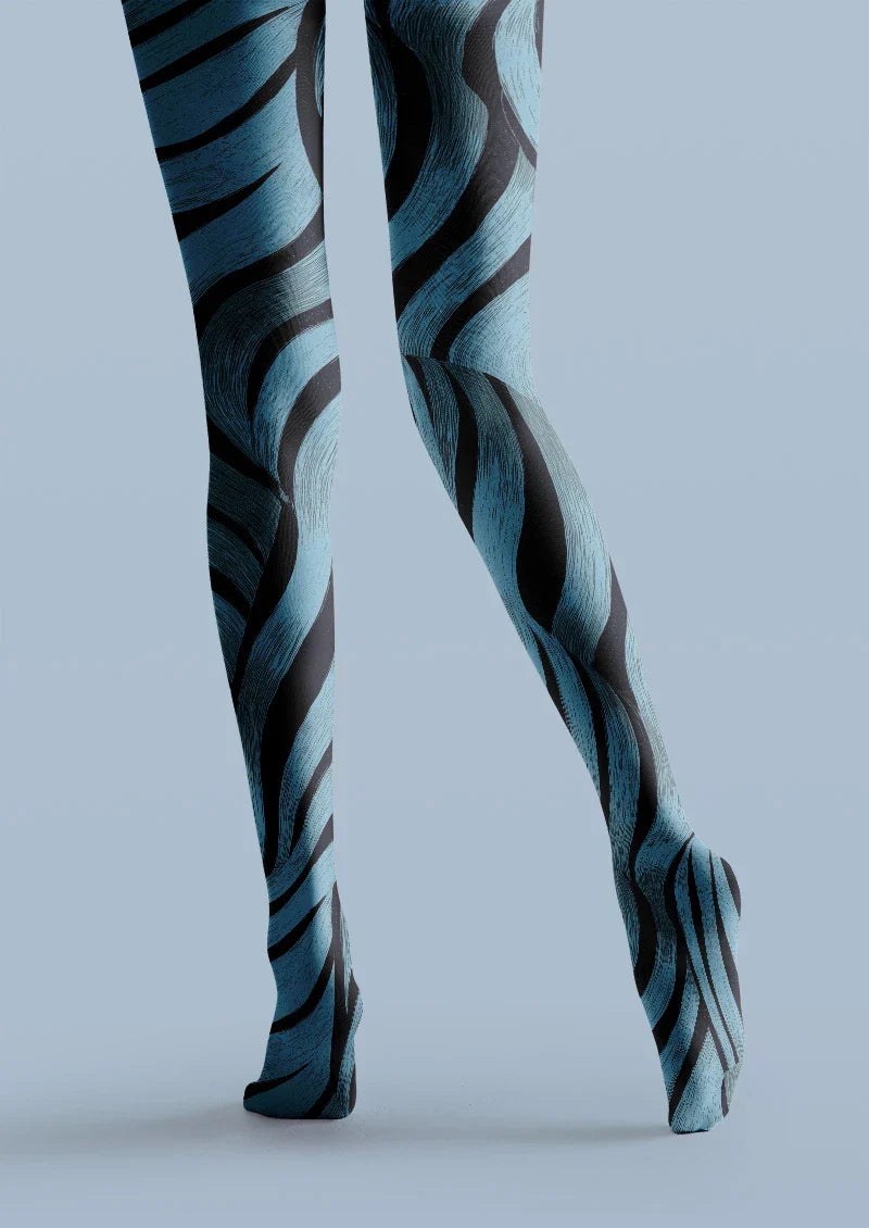 Viken Plan Blue Mirage Tights Hosiery Pantyhose