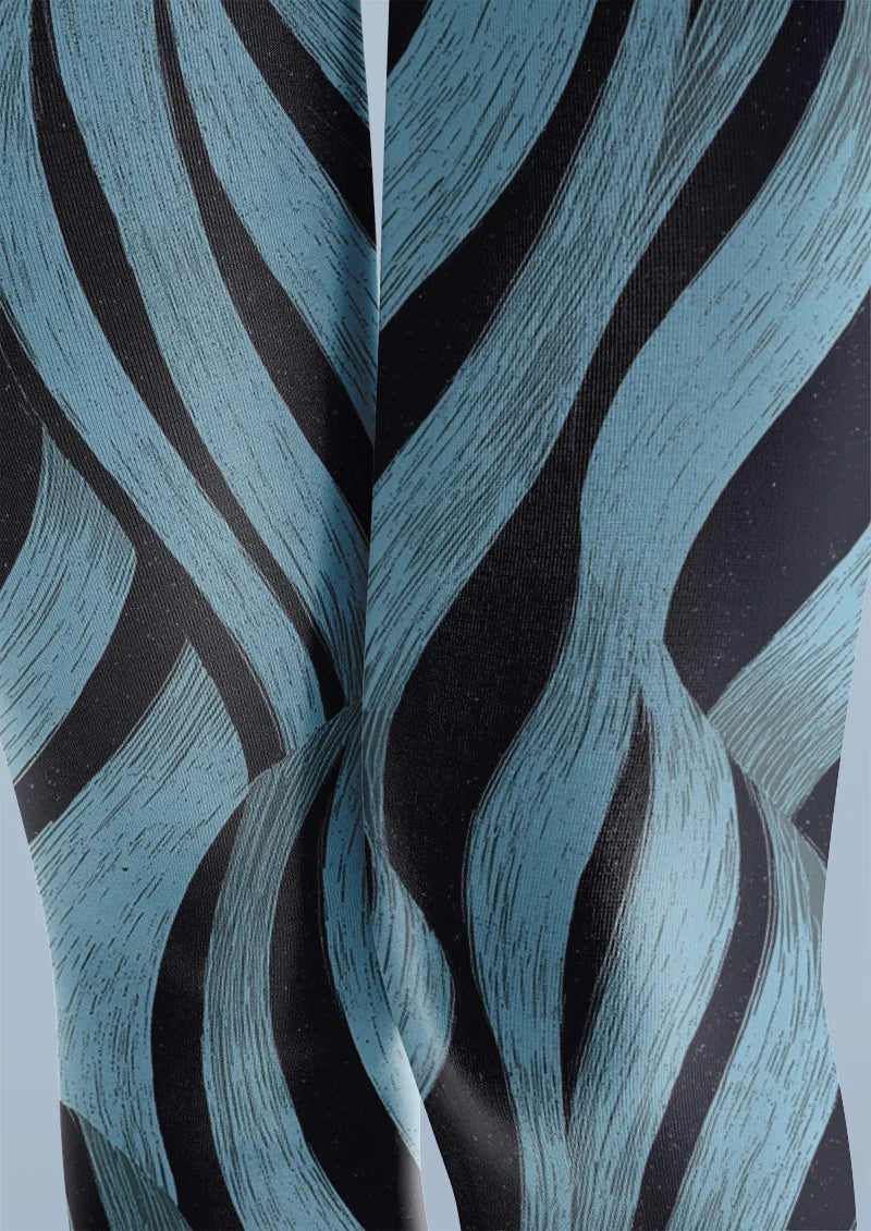 Viken Plan Blue Mirage Tights Hosiery Pantyhose