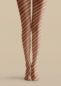 Viken Plan Candy Stripe Tights Hosiery Pantyhose