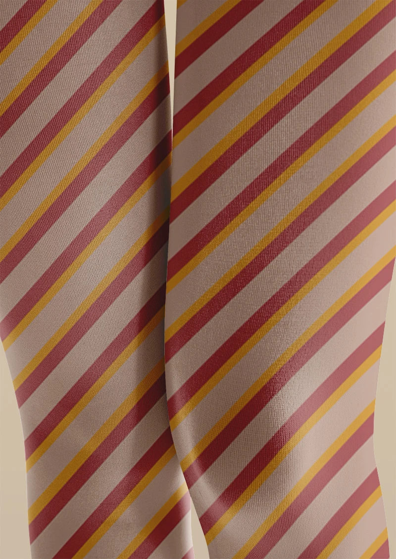 Viken Plan Candy Stripe Tights Hosiery Pantyhose