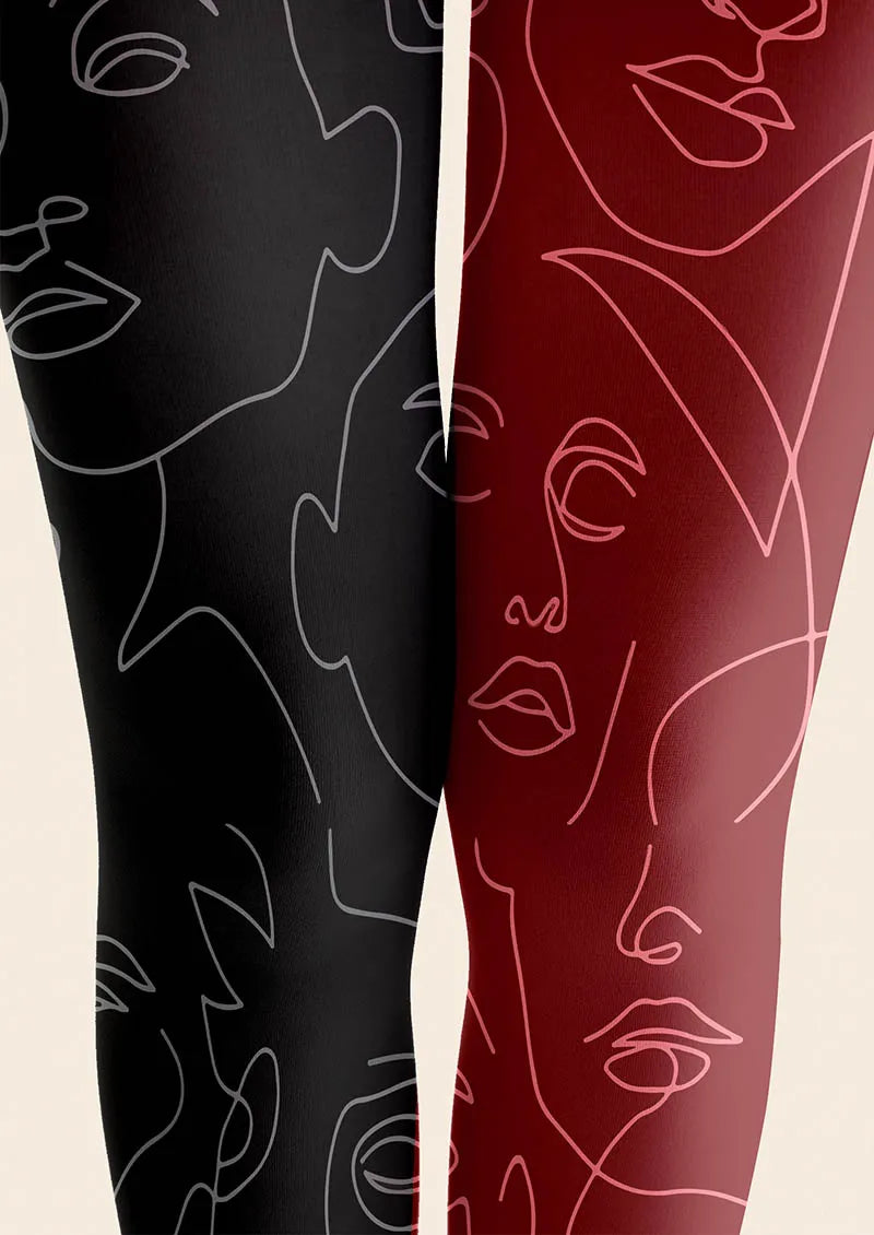 Viken Plan Asymmetry Pulse Tights Hosiery Pantyhose