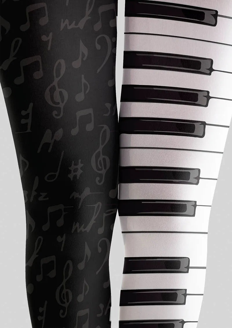 Viken Plan Musical elements Piano Keys Tights Hosiery Pantyhose
