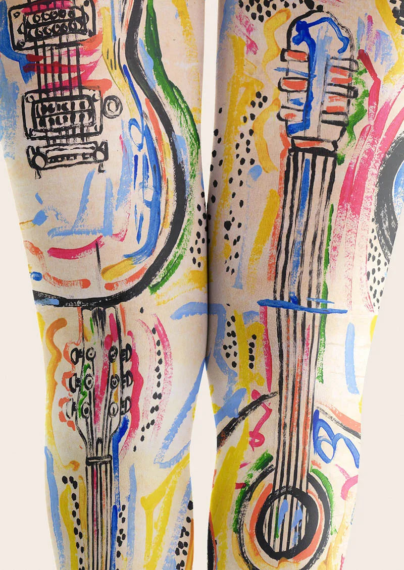Viken Plan Musical elements Electro Circuit Tights Hosiery Pantyhose