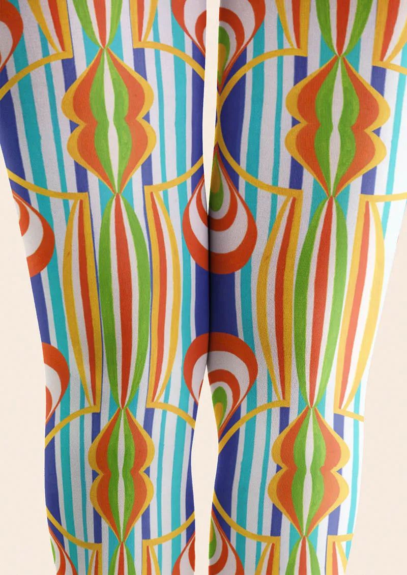 Viken Plan Broken Stripe Tights Hosiery Pantyhose