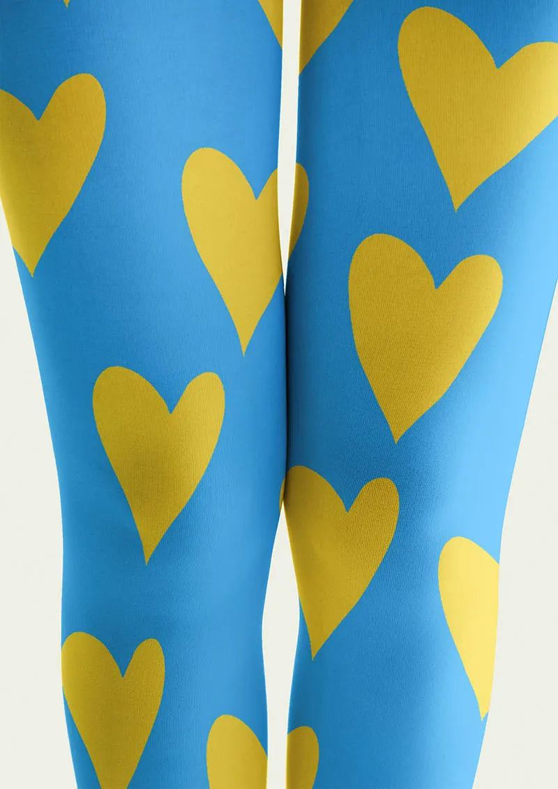 Viken Plan Valentine's Day Sunny Hearts Tights Hosiery Pantyhose