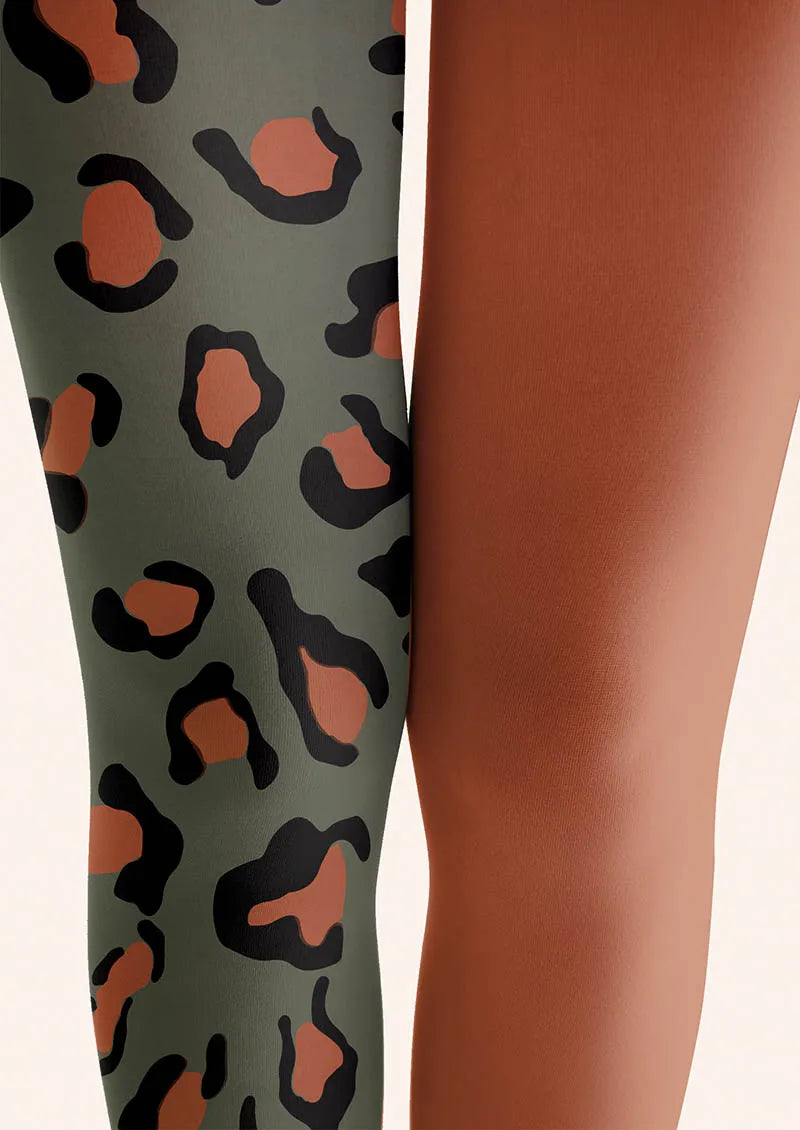 Viken Plan Leopard Tempo Tights Hosiery Pantyhose