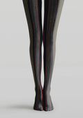 Viken Plan Black Texture Tights Hosiery Pantyhose