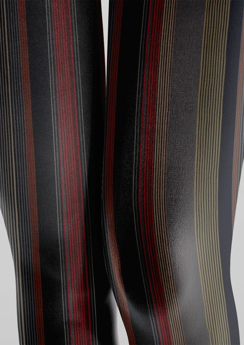 Viken Plan Black Texture Tights Hosiery Pantyhose