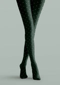 Viken Plan Green Dots Tights Hosiery Pantyhose