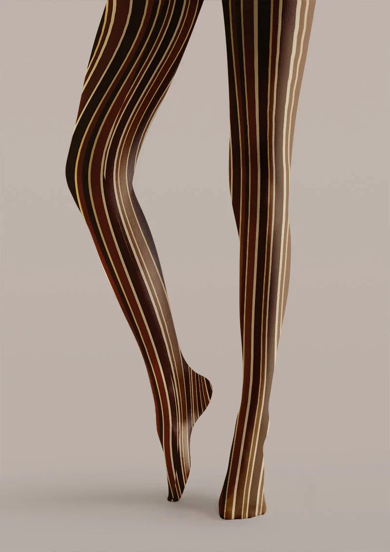 Viken Plan Coffee Grain Tights Hosiery Pantyhose