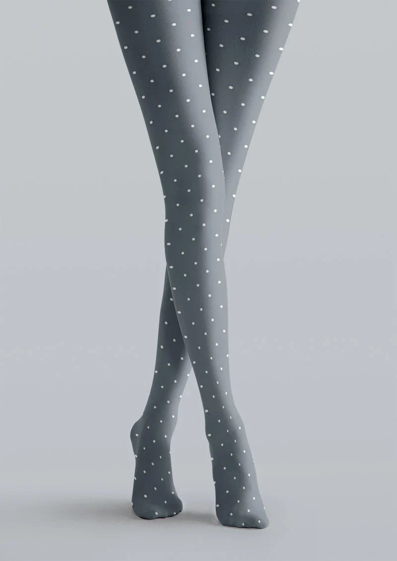 Viken Plan Blue Dots Tights Hosiery Pantyhose
